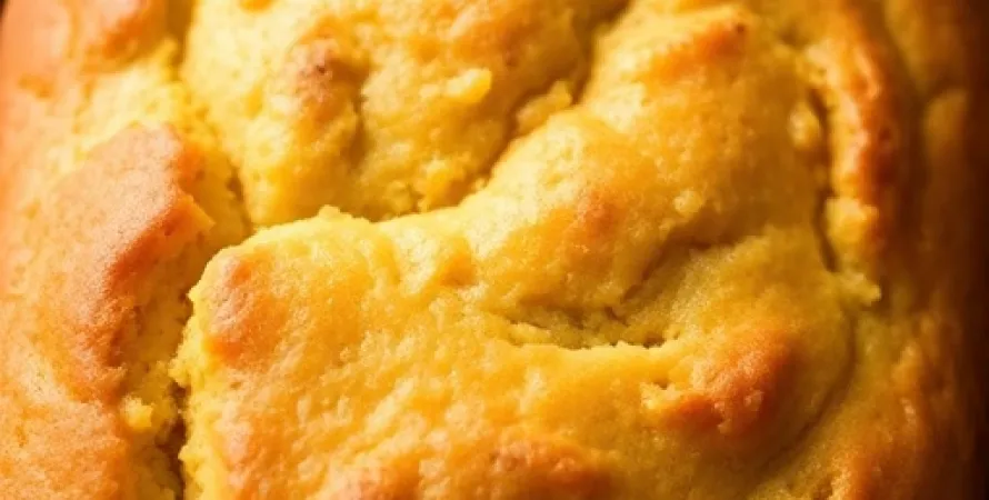 Pain de maïs aux bananes sans graisse