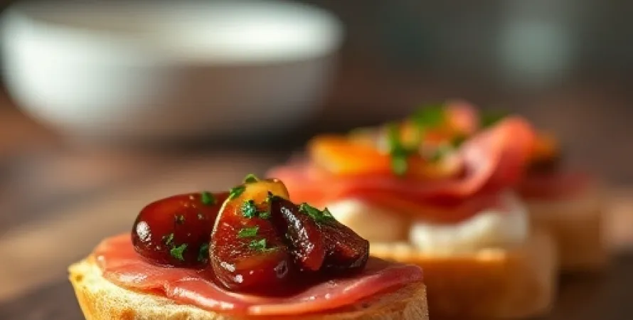 Crostini de Fig et Prosciutto
