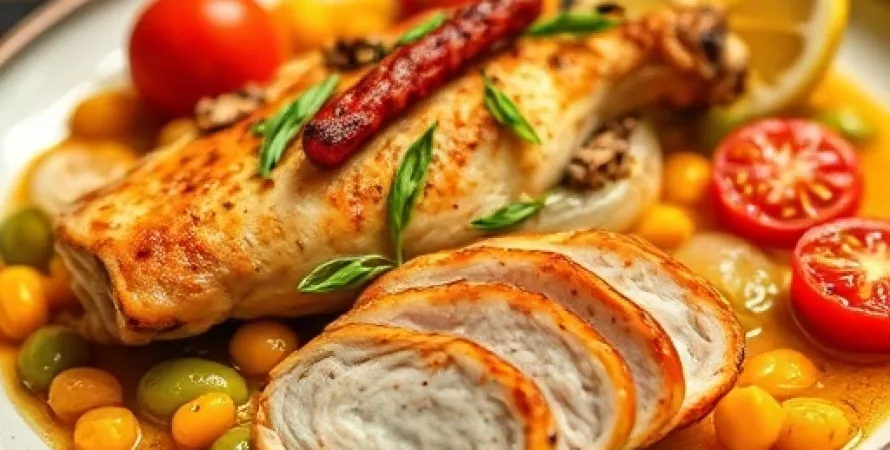 Poulet au paprika avec haricots cannellini