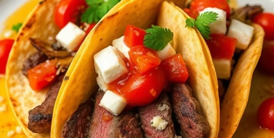 Tacos de Steak avec Salsa