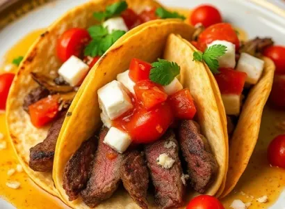 Tacos de Steak avec Salsa