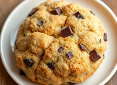 Scones au café et chocolat