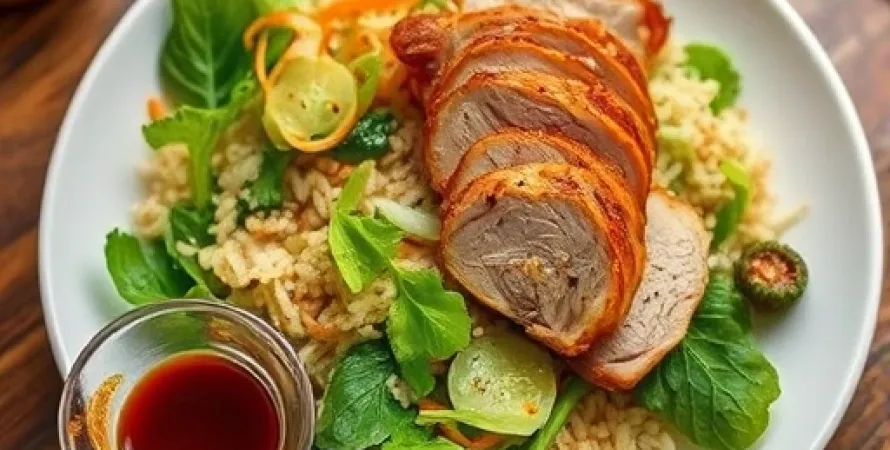 Salade de won tons
