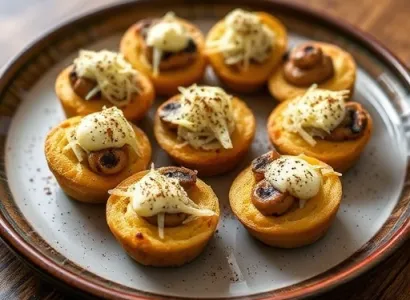 Cupules de champignons savoureuses