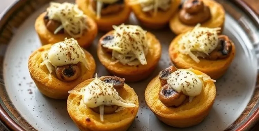 Cupules de champignons savoureuses