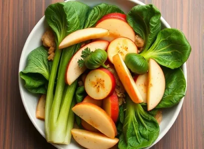 Bok choy à la pomme