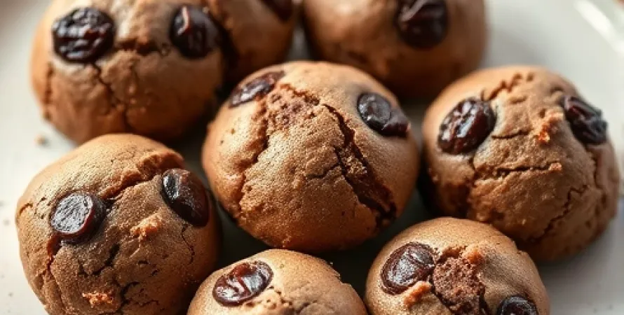 Cookies au chocolat avec raisins enrobés de chocolat