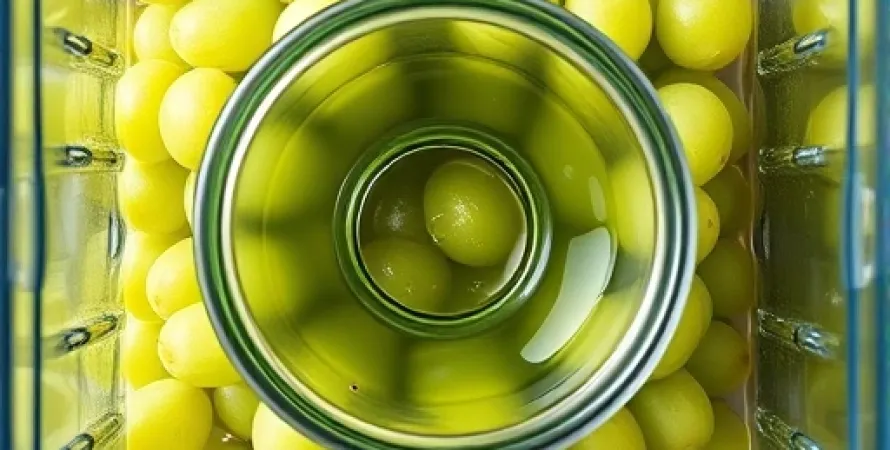 Jus de raisin vert