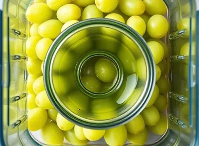 Jus de raisin vert