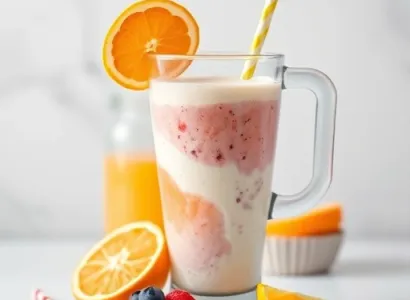 Smoothie de fruit au yogourt