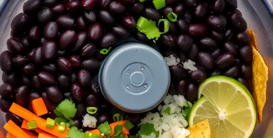 Dip de haricots noirs à la lime