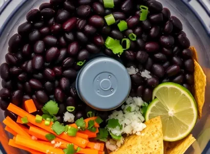 Dip de haricots noirs à la lime