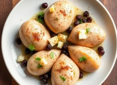 Poivrons farcis au fromage et au poulet