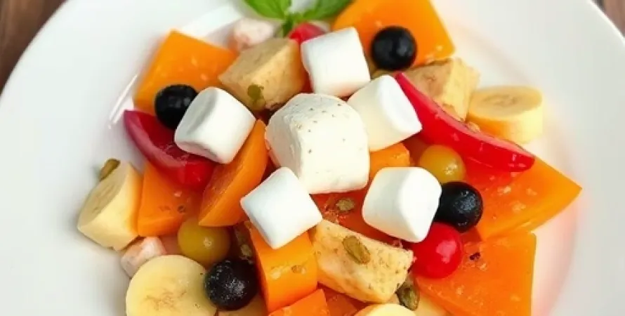 Salade de fruit au pistache