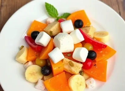 Salade de fruit au pistache
