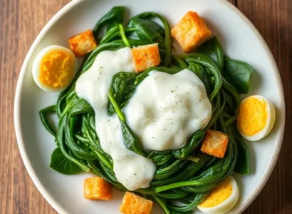 Épinards à la sauce blanche