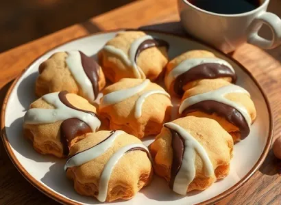 Cookies en forme de demi-lune