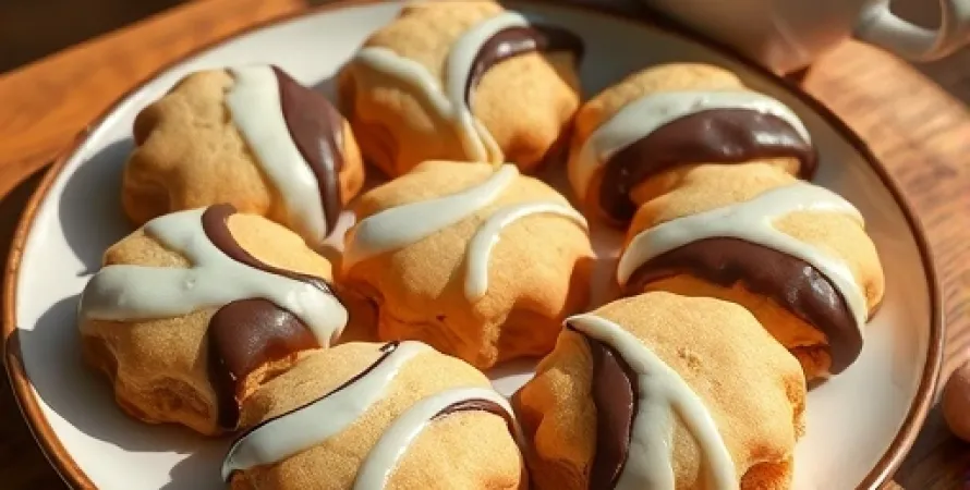 Cookies en forme de demi-lune