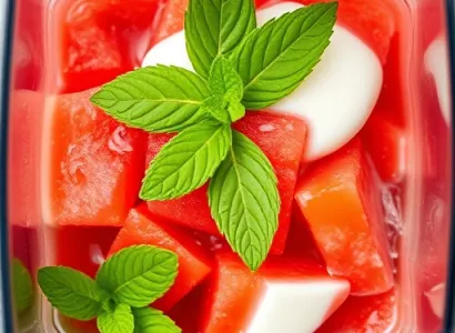 Potage de pastèque fraîche