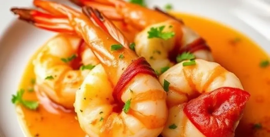 Crevettes remplies au fromage