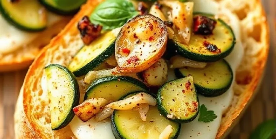 Bruschetta aux courgettes