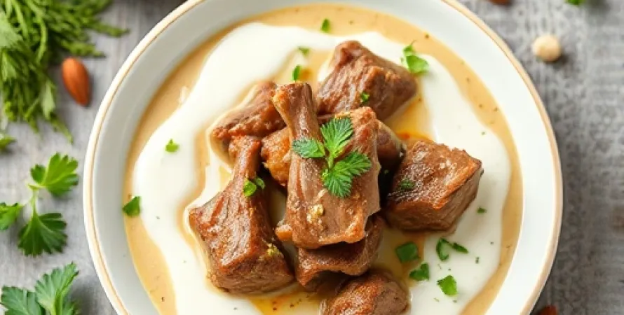 Daube d'agneau au yoghourt