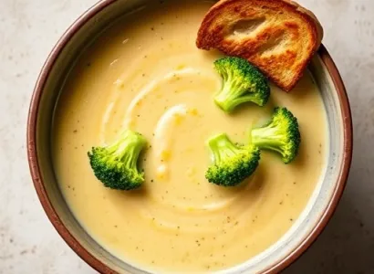 Soupe de brocolis et pommes de terres