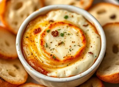 Dip à l'oignon français chaud