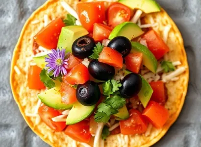 Tostadas fleuries