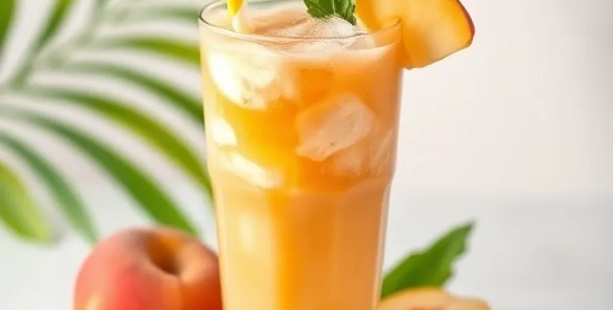 Smoothie de Pêche Tropicale
