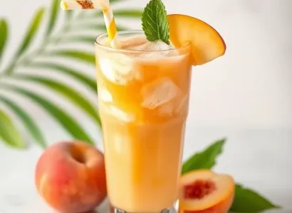 Smoothie de Pêche Tropicale