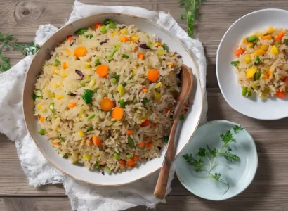 Pilaf de riz aux légumes