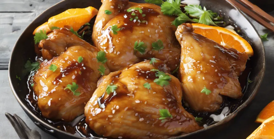 Poulet Teriyaki à l'Orange en Mijoteuse