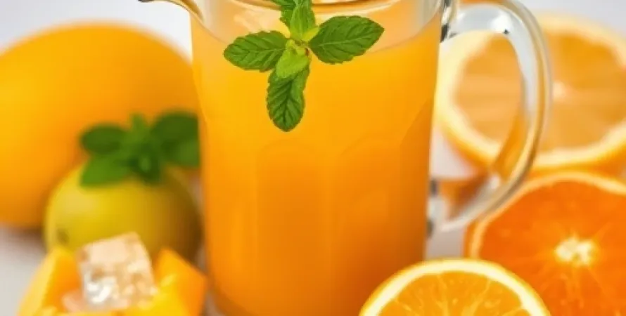Rafraîchisseur à la mangue et à l'orange