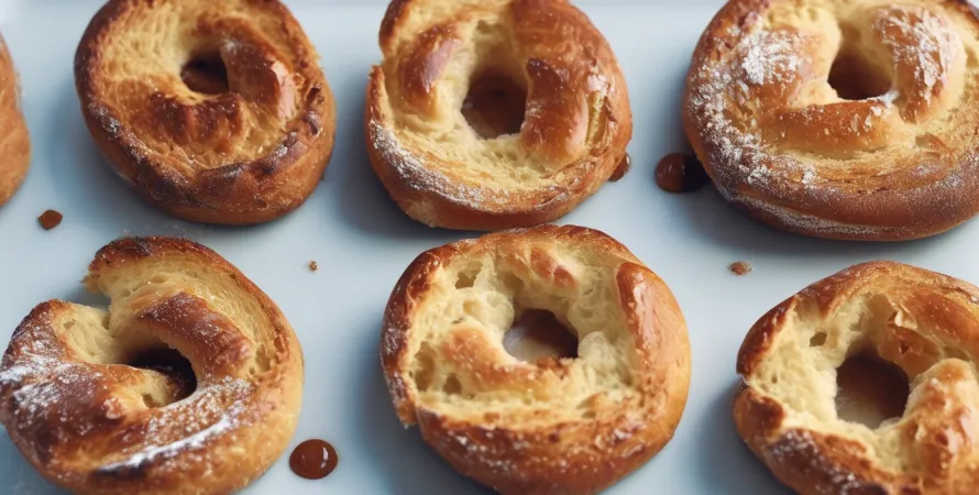 Petits pains sucrés sans pétrissage
