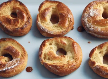Petits pains sucrés sans pétrissage