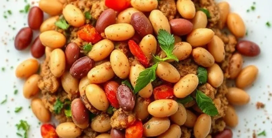 Haricots pinto aux légumes
