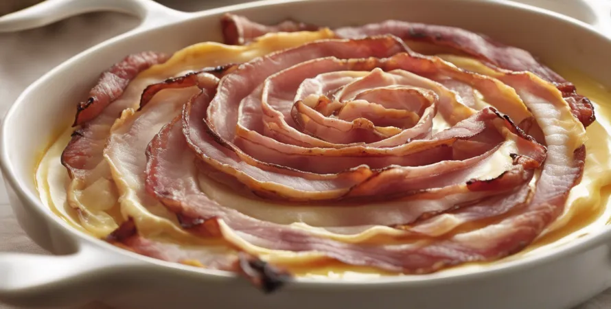 Oignons rôtis au bacon caramélisé