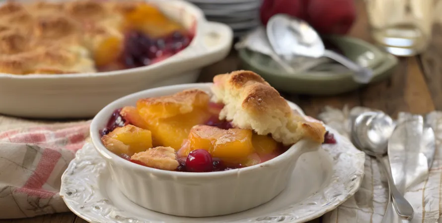 Cobbler aux pêches revisité