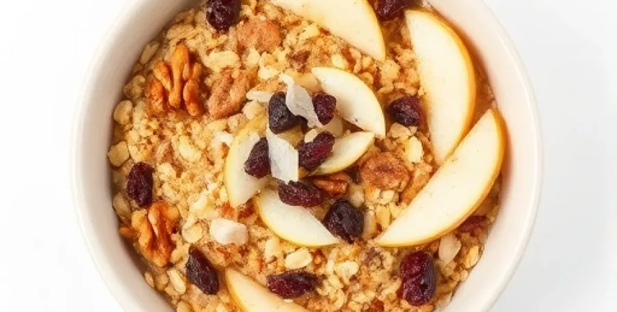 Muesli aux pommes et au son d'avoine