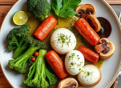 Brocolis Rabe aux Oeufs