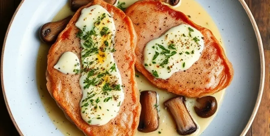Escalopes de veau aux mushrooms