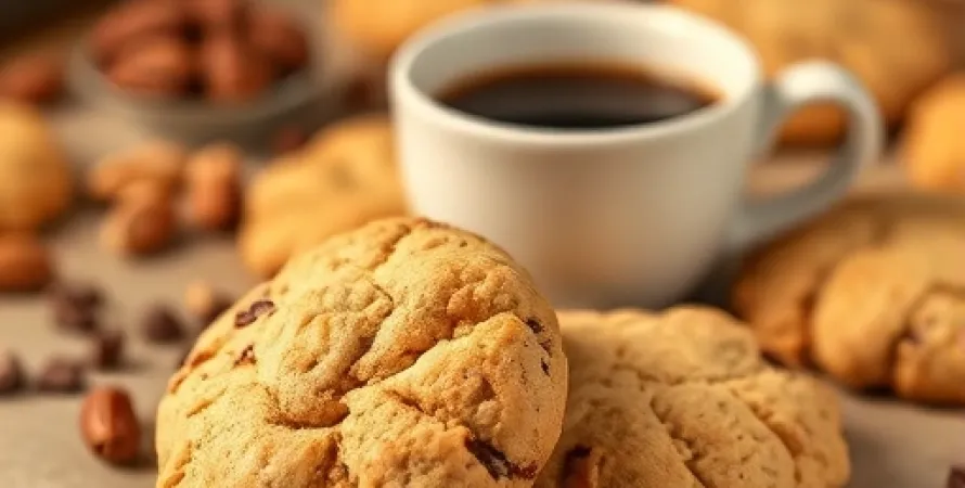 Biscuits au café et noix du Brésil