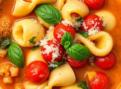 Tortellini Soupe au Fromage