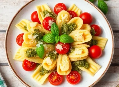 Pâtes au pesto de cacahuètes