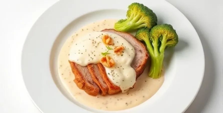 Poulet au fromage et brocolis