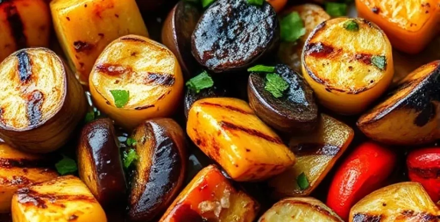Légumes grillés à la vinaigrette balsamique