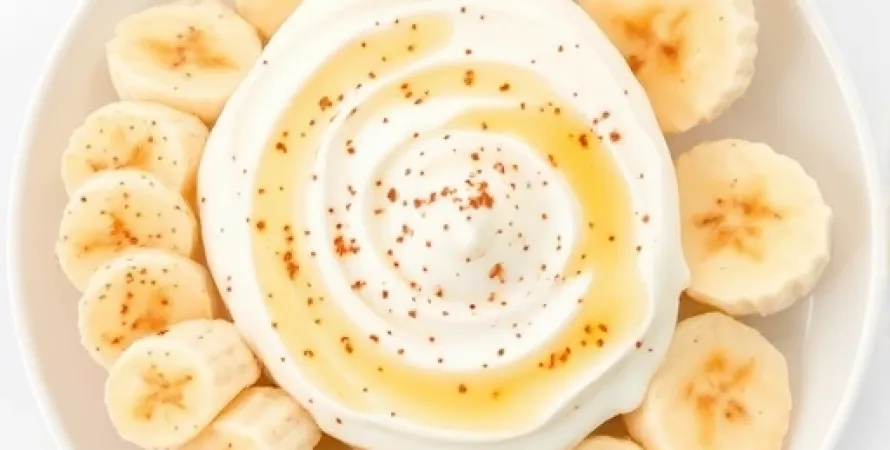 Brochettes de bananes au yogourt