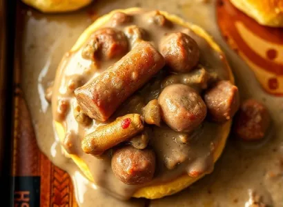 Biscuits et saucisse à la française
