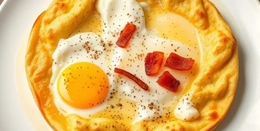 Tortilla au fromage et œufs
